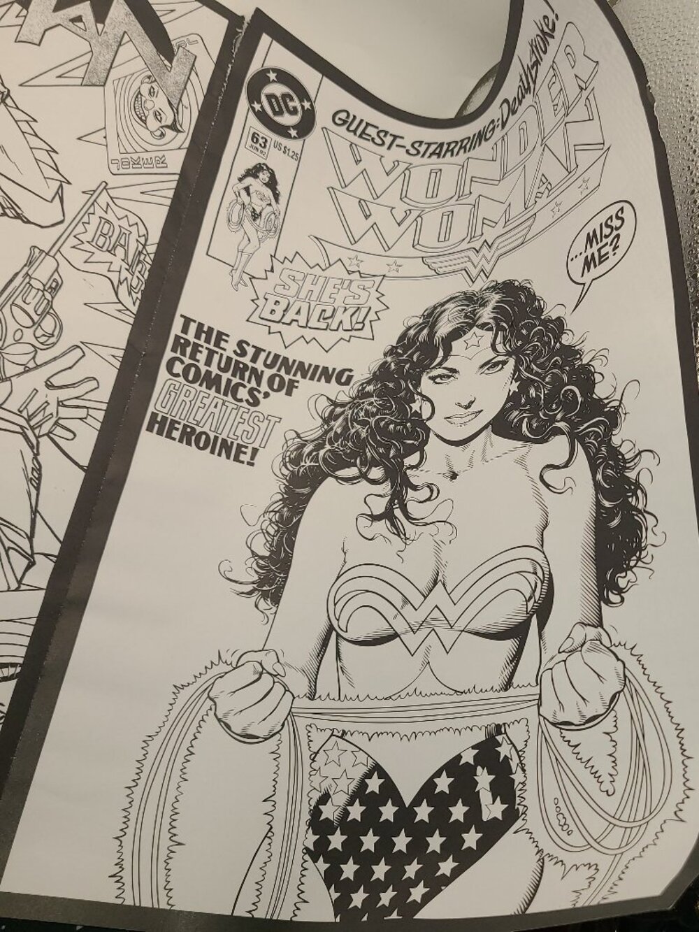 DC Coloring Pages in Harlequin Box Geek Fuel Exclusive Feat. Wonder Woman